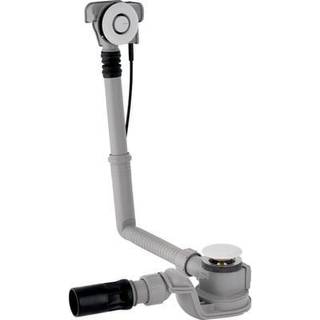 Geberit afløbsgarniture til badekar med PushControl trykbetjening, d52, med slutmontagesæt: Blankforkromet, d=40/50mm