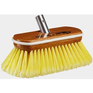Bådbørste med stødskærm Star Brite Premium Synthetic Wood Block with Bumper, Extend-A-Brush-tilslutning, blød, 20 cm, gul