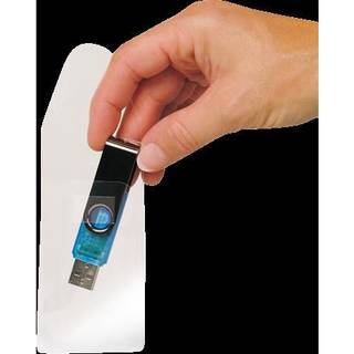 3L selvklæbende USB lomme 52,5x90mm klar