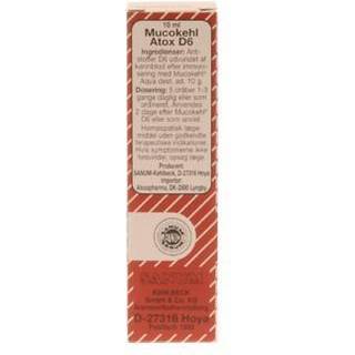 Mucokehl D6 Atox dråber - 10 ml - Sanum-Kehlbeck