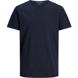 Ensfarvet O-hals T-shirt