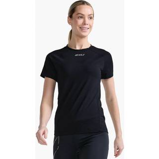 2XU Ignition Base Layer T-shirt, Black/Silver Reflective, S