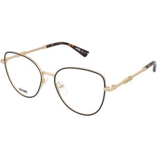 Moschino Kvinde MOS601 2M2 Optiske stel Stål Guld / Sort Cat Eye