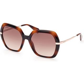 MAX&Co Kvinde MO0063 56F Solbriller Injiceret Havana Brun Geometrisk Normal