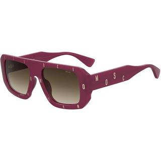 Moschino Kvinde MOS129/S MU1/HA Solbriller Plast Violet Brun Firkantet Normal Skygge