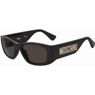 Moschino Kvinde MOS145/S 807/IR Solbriller Injiceret Sort Grå Firkantet Normal