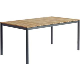 Cinas Mood spisebord Antracit/teak 208,5 x 100 cm