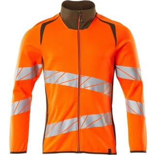 MASCOT® Sweatshirt med lynlås Hi-Vis Orange/Mosgrøn 19184-781-1433 L