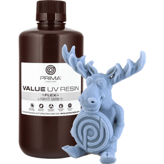 PrimaCreator Value Flex UV Resin - 1000 ml - Lysegrå