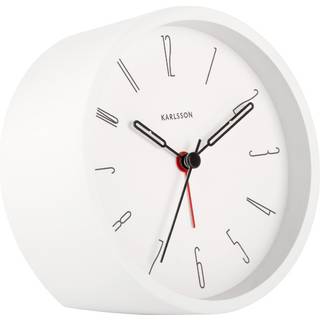 Karlsson Belle Numbers Iron Alarm Clock Vækkeur KA5915WH - Unisex - 11 cm - Quartz