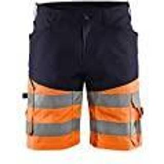 Blåkläder 1541 High Vis Shorts med stretch / High Vis Arbejdsshorts med stretch - C46 - Mellemgrå/High Vis Orange