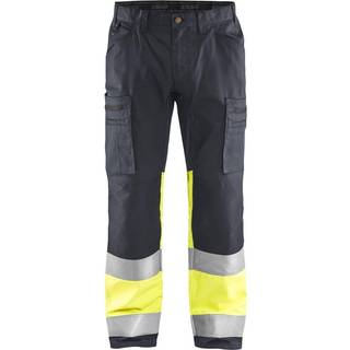Blåkläder 1551 High Vis Buks med stretch / High Vis Arbejdsbuks med stretch - C150 - Marineblå/High Vis Gul