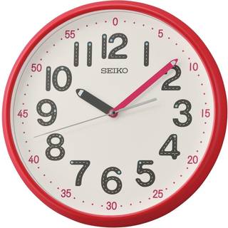 Seiko QXA793R Wanduhr mit Quarzwerk Rot
