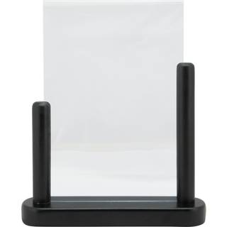 Securit akryl display ramme A5 i massivt sort træ