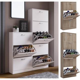 Sipos XL skoskab, 5 skuffer, hvid.