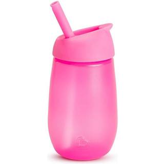 Munchkin Drikkekop med sugerør, pink 296 ml