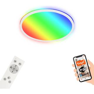 LED-loftslampe B smart RGBW dæmpbar hvid Ø 42 cm