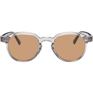 Retrosuperfuture Unisex ZWN The Warhol cod. colore Stilo Solbriller Acetat Grå Brun Rund Normal