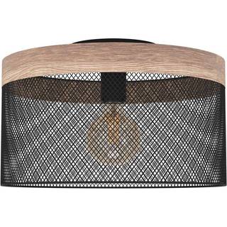 Kilnsdale loftlampe, Ø 38 cm, sort/brun, stål