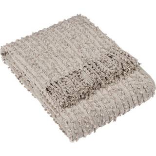 HÖEM HÖEM Feather Grey Avro Linear Boucle Yarn Fringed Throw