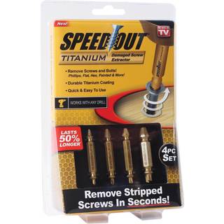 Hastighed ud titanium beskadiget skrueekstraktorkit 4 stykke s?t