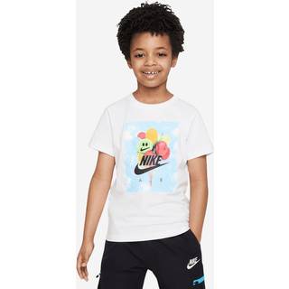 Nike Nike White Little Kids Baloon Graphic Print T-Shirt