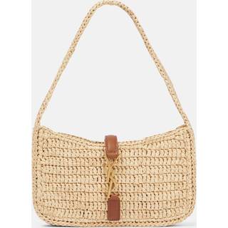 Saint Laurent Le 5 Ã 7 Mini raffia shoulder bag - beige - One Size