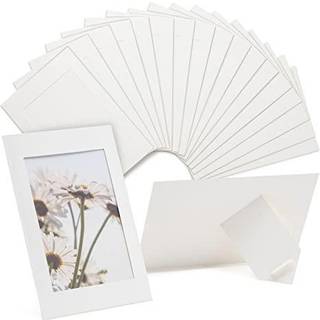 Juvale 50 Pack White Paper Picture Frames til 4x6 indsatser papfoto -staffelier til DIY klassev?relse h?ndv?rk