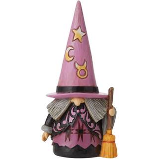 Enesco Jim Shore Heartwood Creek Halloween Witch Way Gnome figur 6,5 tommer multicolor