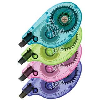 Tombow 68679 Correction Tape 1/6-tommer x 394-tommer 4/PK White/Assortered Dispenser
