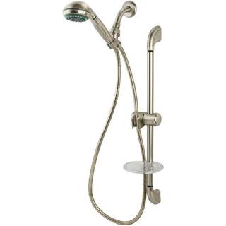 Kingston Brass KSX2528SBB H?ndbrusekombination med glidestangst?rret nikkel