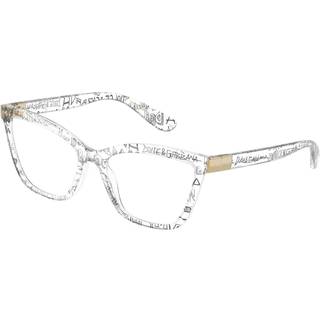 Dolce & Gabbana Kvinde DG5076 3314 Optiske stel Nylon Transparent Transparent Cat Eye Normal
