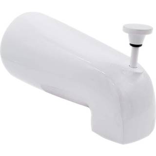 Westbrass næse diverter 5-1/2 """" Tub Spout Powder Coat White D311-50