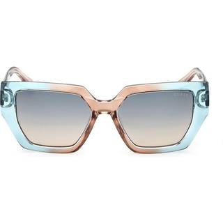 Guess Kvinde GU7896 89P Solbriller Injiceret Turkis Grøn Geometrisk Normal Skygge