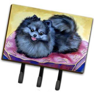 """" Caroline's Treasures 7503th68 Pomeranian Leash Holder eller Key Hook Large Multicolor """"