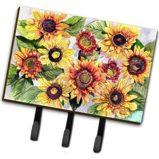 """" Caroline's Treasures 8766th68 Sunflowers snor eller nøgleholder stor flerfarvet """"
