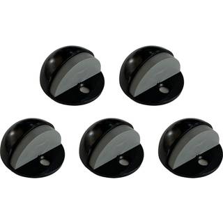 Kuppeld?rstop Wall Protector med gummi-stopper design hus matte sort gulv monterede d?rstoppere 5-pakke 189134