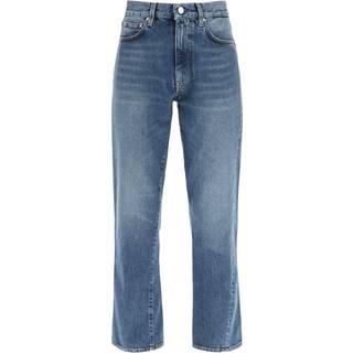 Toteme Mid-rise twisted-seam straight jeans - blue - 30