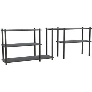 WOUD Elevate shelving system 10 - Black