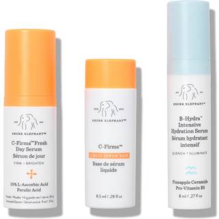 Drunk Elephant Ansigtspleje Produktsæt Gavesæt C-Firma™ Fresh Day Serum 9 ml + C-Firma™ Liquid Serum Base 8,5 ml + B-Hydra™ Intensive Hydration Serum 8 ml 1 Stk. (206,00 kr / 1 stk.) - 1 Stk.