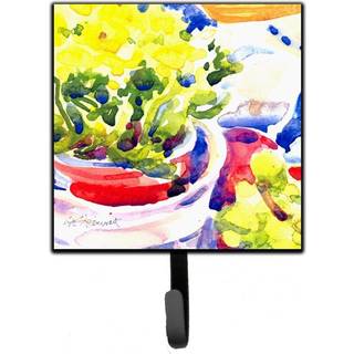 """" Caroline's Treasures 6123Sh4 Flower Leash Holder eller Key Hook Small Multicolor """"