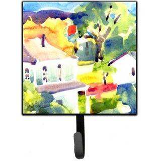 """" Caroline's Treasures 6131SH4 Houses Leash Holder eller Key Hook Small Multicolor """"