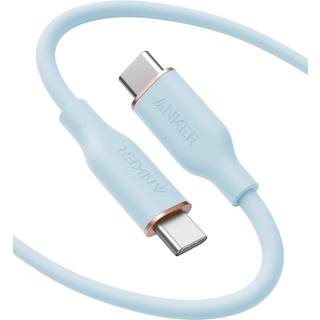Anker 643 USB-C to USB-C Cable (Flow, Silicone) 6ft / Misty Blue