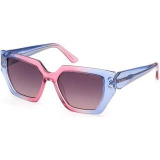 Guess GU7896 92B 53 Solbriller Kvinder Blue - Transparent Blue Pink - 53mm