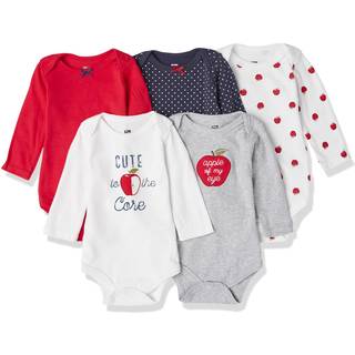 Hudson baby unisex baby bomuld lang?rmet bodysuits ?ble 3-6 m?neder os