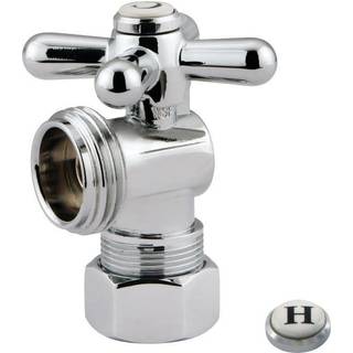 Kingston Brass CC12001X 5/8 """" O.D. Komprimering 3/4 """" Slangetr?dvinkelafbrydelsesventil Poleret krom