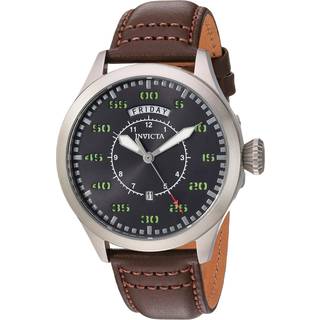 Invicta 22973 Aviator Grå/Læder Ø45 mm