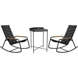 Houe - ReCLIPS Rocking chair - Black. Armrest