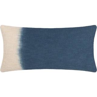 Furn Furn Ink Blue Mizu Dip Dye 100% Cotton Rectangular Cushion