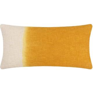 Furn Furn Ochre Yellow Mizu Dip Dye 100% Cotton Rectangular Cushion